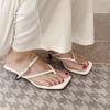 Summer Narrow Band Heel Sandals Women Low Heels Ankle Strap Fashion Square Toe Ladies Dress Sandalias Women's Flip
