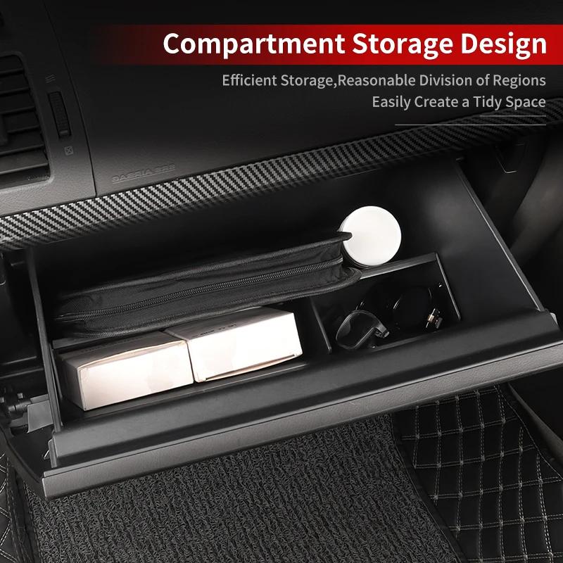 For Toyota Land Cruiser Prado LC150 150 2010-2023 Glove Compartment Divider nti-Skid Storage Box Insert Interior Accessories
