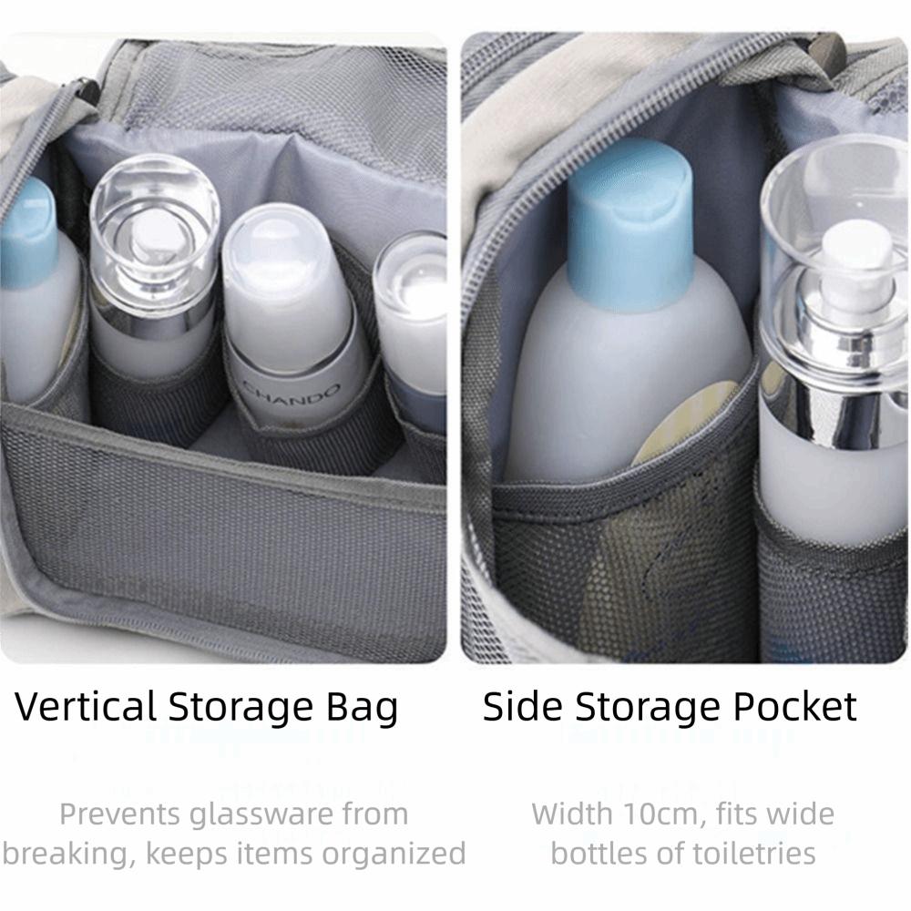 With Hook Women's Makeup Bag Dustproof Hanging Travel Toiletry Bag  Travel Supplies