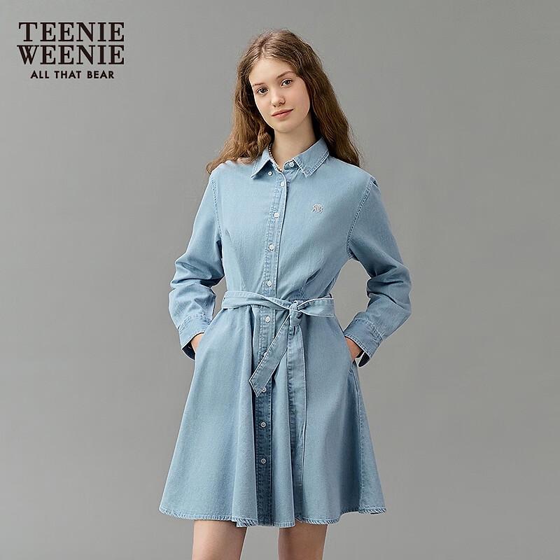 

Teenie Weenie Women s Long Sleeve Denim Dress M