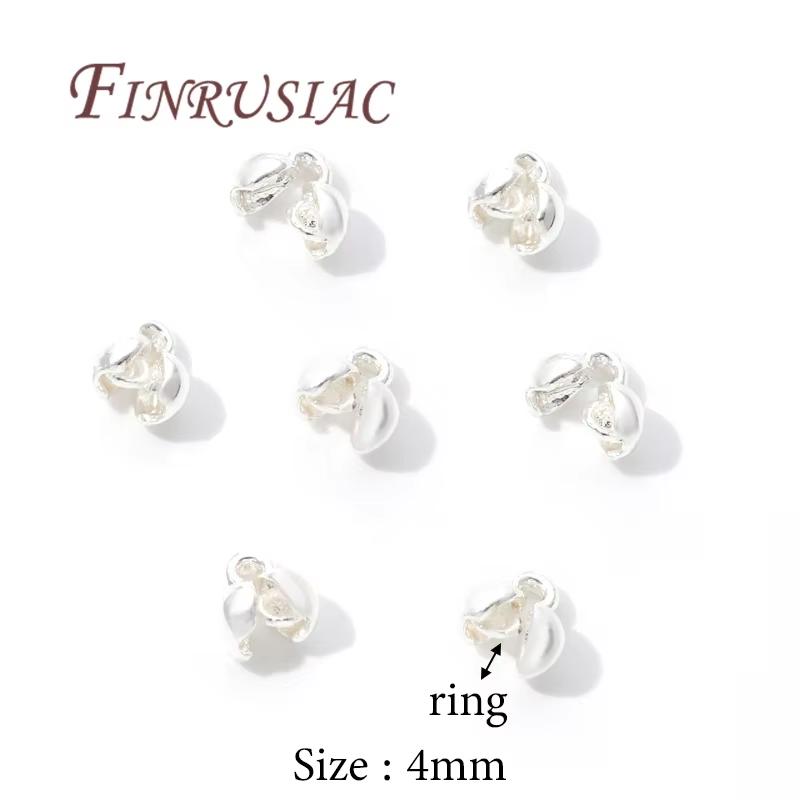 10/20 Stück 18K Vergoldete Quetschperlen Für Schmuck, Quetschperlen-Abdeckung, Perlenendkappen Kugelkette Verbinder, DIY Zubehör, Quetschperlen Endkappe