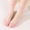 Women's Spring and Summer Fashionable Transparent Crystal Silk Cotton Socks