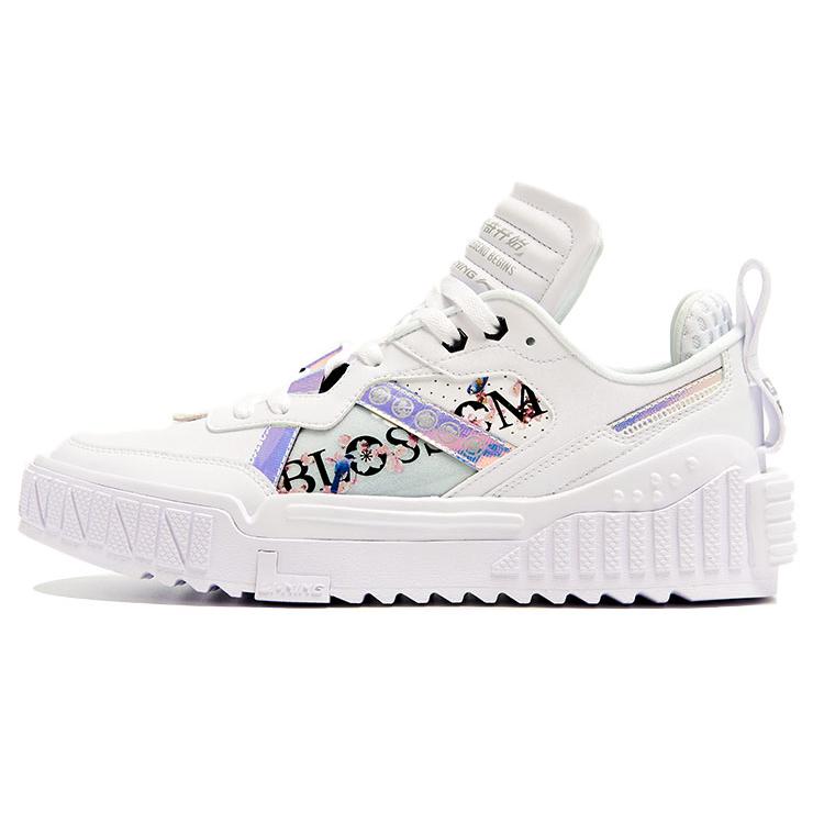 

Li Ning 001 Unblock Synthetic Leather, Textile Cushioning Slip Resistant Abrasion Resistant Low top Skateboard Shoes AGCR345-1 39