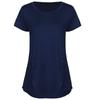 2026 Summer Women's Solid Color T-Shirt New Short Sleeve Button Round Neck Top