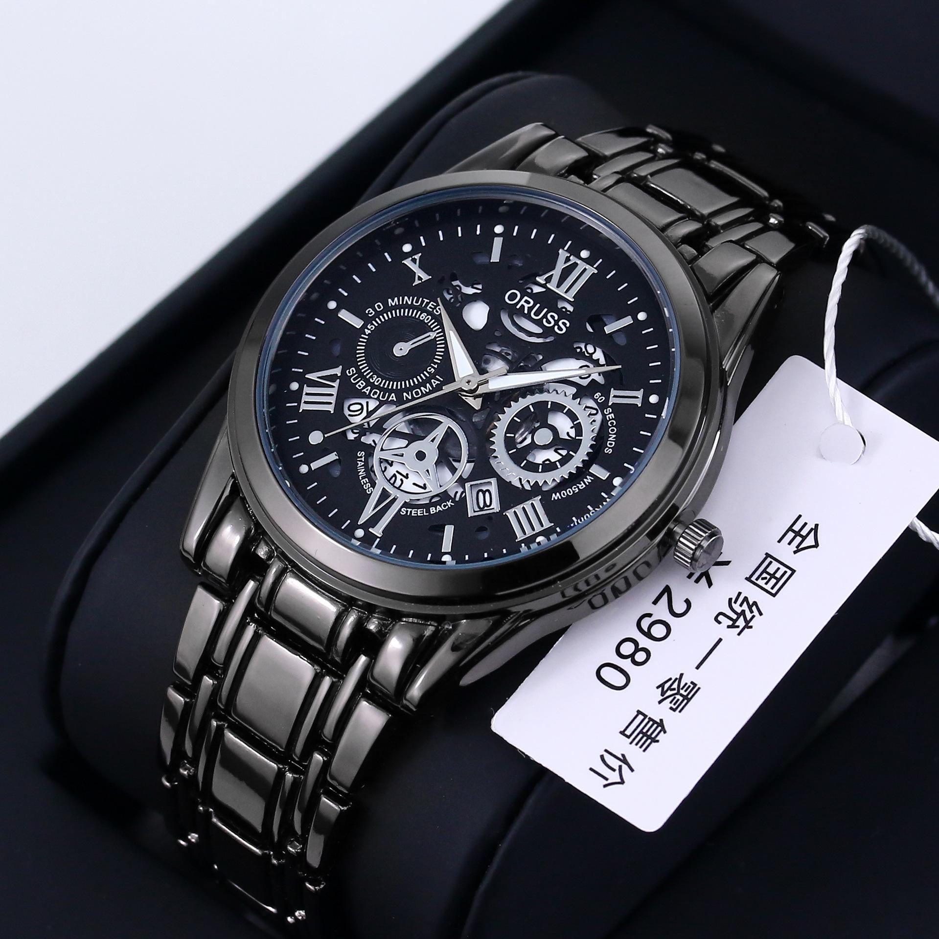 Bright Style Men S Business Handsome Durable Student Watch High-End Automatic Quartz Men S Watch