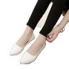 Non-slip and wear-resistant bottom women's single shoes soft sole soft surface mother shoes wedge heel work shoes flat bottom round head shallow mout