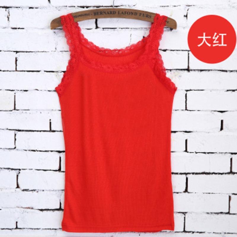 

Versatile Japanese and Korean Lace Slim Fit Bottom Small Vest Suspender Women s Summer Women s Threaded Suspender Women s One Size