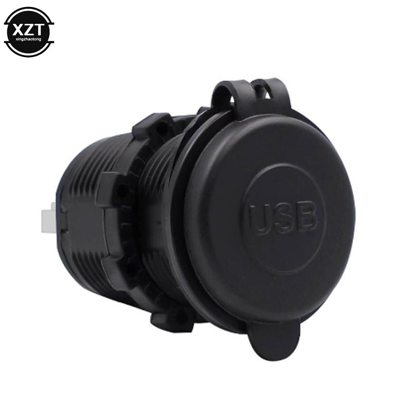 Car USB Power Outlet 4.2A Car Charger Dual Socket Adapter Motorcycle USB Charger Cigarette Socket For Motorcycle Car 12V