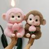 1Pc Cute Peach Hug Big Eyes Monkey Plush Toy Doll Children'S Pillow Filling Animal Birthday Gift Plush Toy