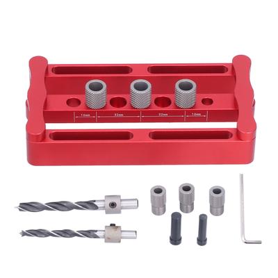 Sada středicích kolíkovacích přípravků, děrovač kolíků, lokátor kolíků, děrovač boční desky pro obrábění dřeva