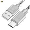 Geflochtenes USB-Typ-C-Kabel 1M Datenübertragung Schnellladung USB-C-Kabel für Telefon Tablet Computer