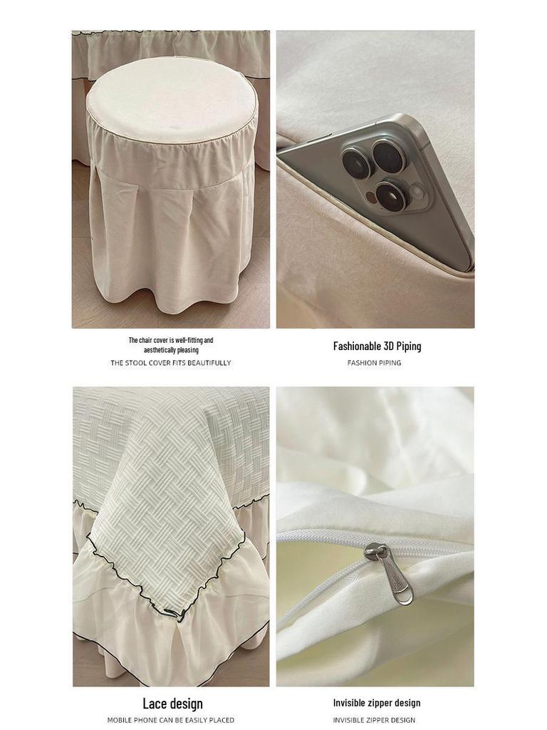 Juego de Ropa de Cama de Belleza de Lujo de Cuatro Piezas para Cubierta de Cama, Cuidado de la Piel y Masaje