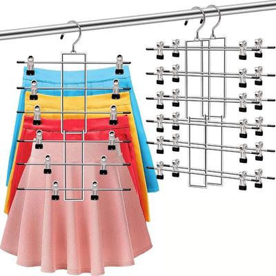Multi-Layer Home Storage Non-slip Finishing Hanger Portable Folding Tape Clip