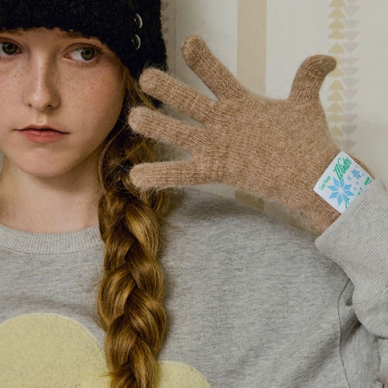 GOCORI Snowflake Middle Knit Gloves - 4 Colors Fingerhole Gloves