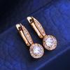 KNIKOO Clip Earrings For Women Cubic Zirconia Fashion Hoop Stud Earrings Jewelry For Wedding Party Gifts