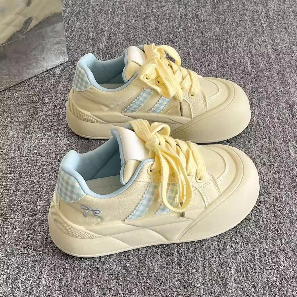 Women's Casual Sports Shoes 2026 Autumn Comfortable Anti Slip Outdoor Vulcanized Shoes Retro Fashion Platform Zapatos Mujer