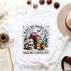 Spicy Books Iced Coffee Graphic Oneck Printed Tops Romance Reader Gift Skull Reading Funny Adult Cotton Tshirts Women Clothing