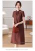 Elegant Summer Lapel Dress for Middle-Aged and Senior Women 2026