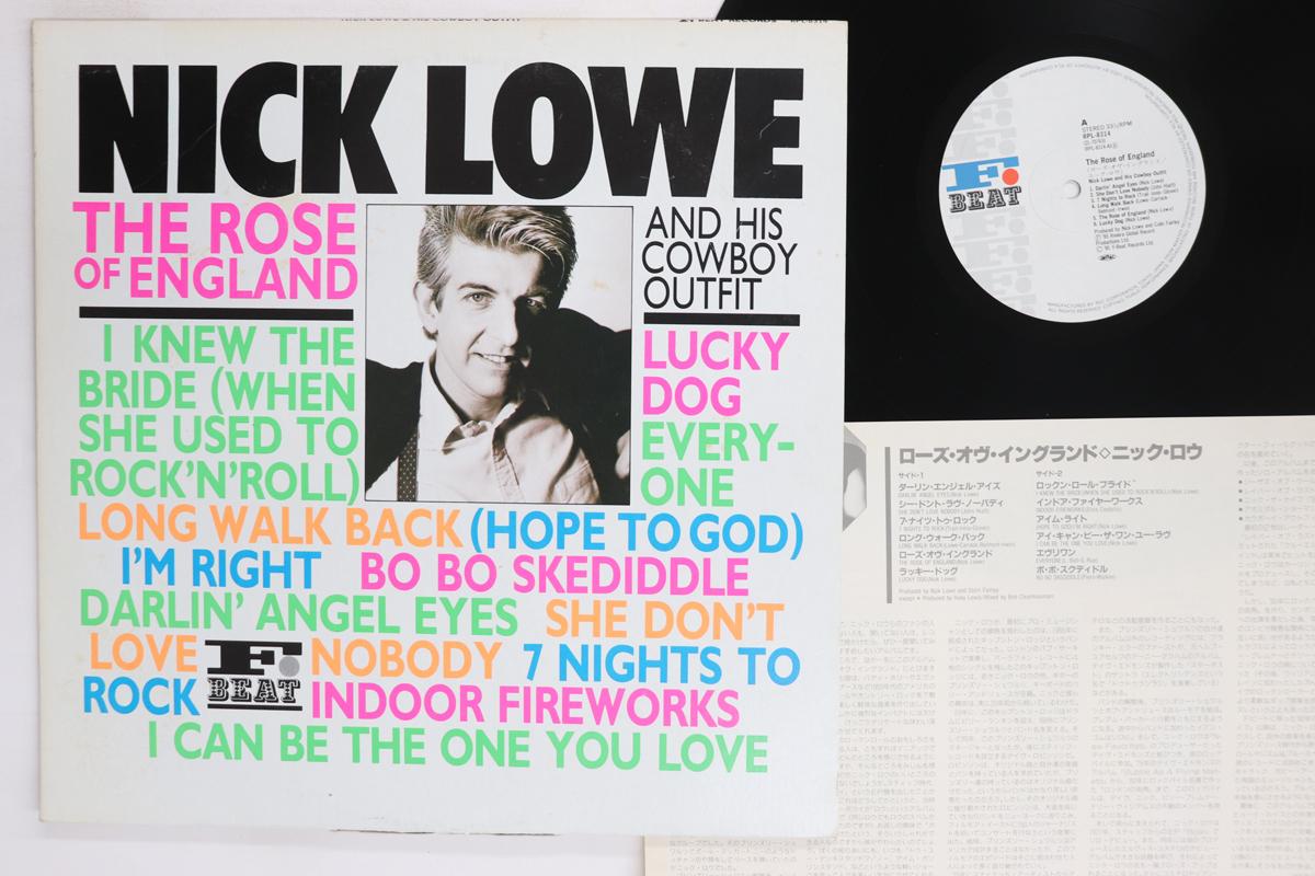 LP Record NICK LOWE  Rose Of England RPL8314 F BEAT 1985 Japan Rock Used