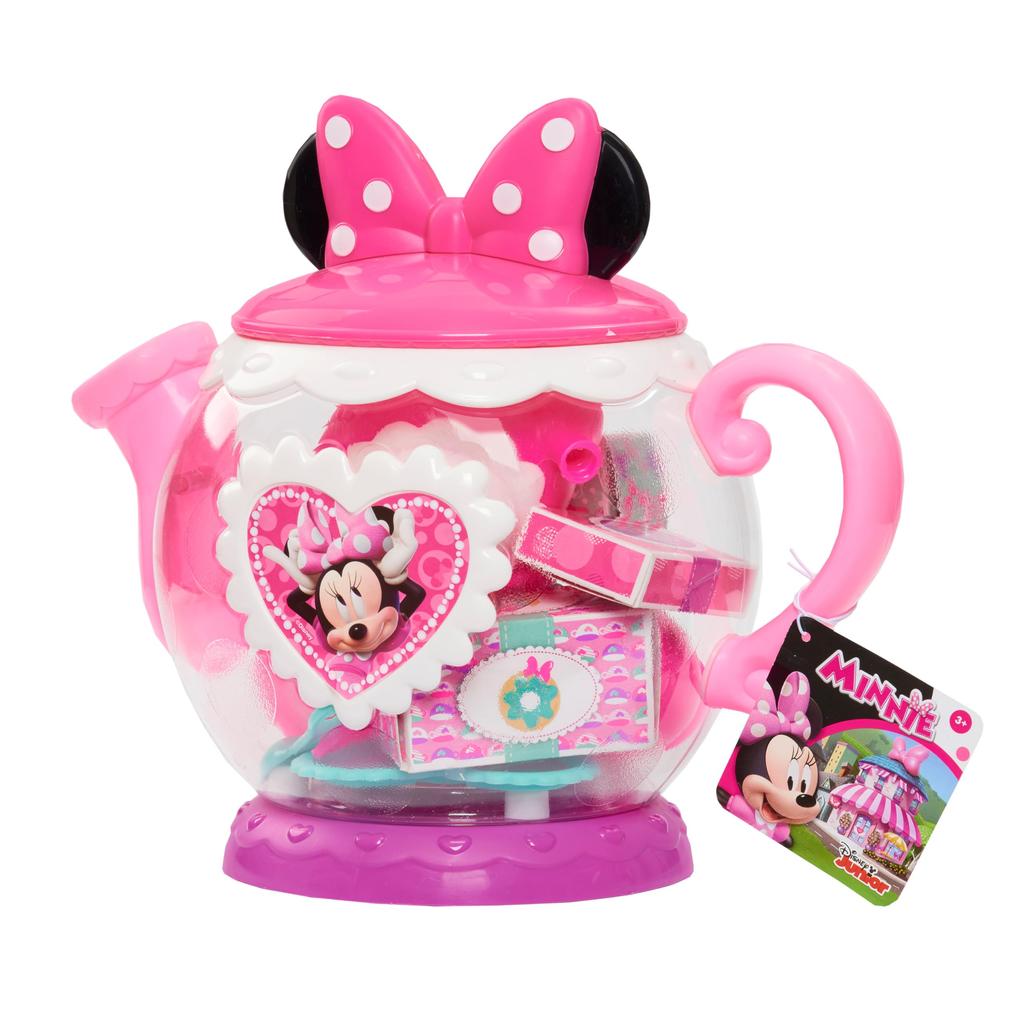 Minnie Happy Helpers Terrific Teapot Set, Multicolor Minnie Mouse Terrific Teapot, Kids Pretend Play Tea Set [Parallel Import]