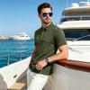 Men's Polo Shirt Short Sleeve Quick Dry Performance T Shirt Classic Fit Lightweight Breathable Sports Casual Business Top
