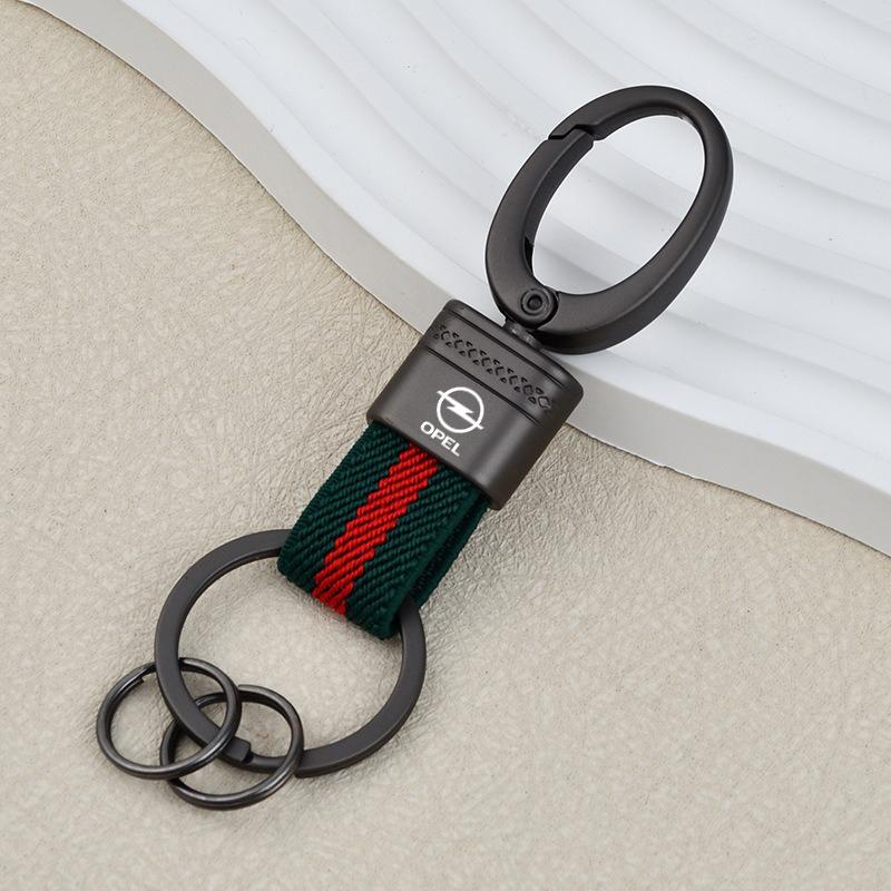

Webbing Cord Car Keychain Key Chain Key Ring Pendant For Opel Antara Astra Insigni Mokka Corsa Mokka Vectra Opc Car Accessories