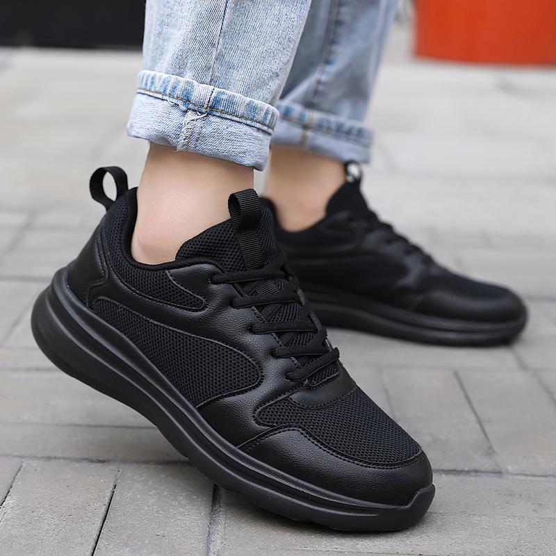 Spring and summer white sneakers mesh breathable running shoes student