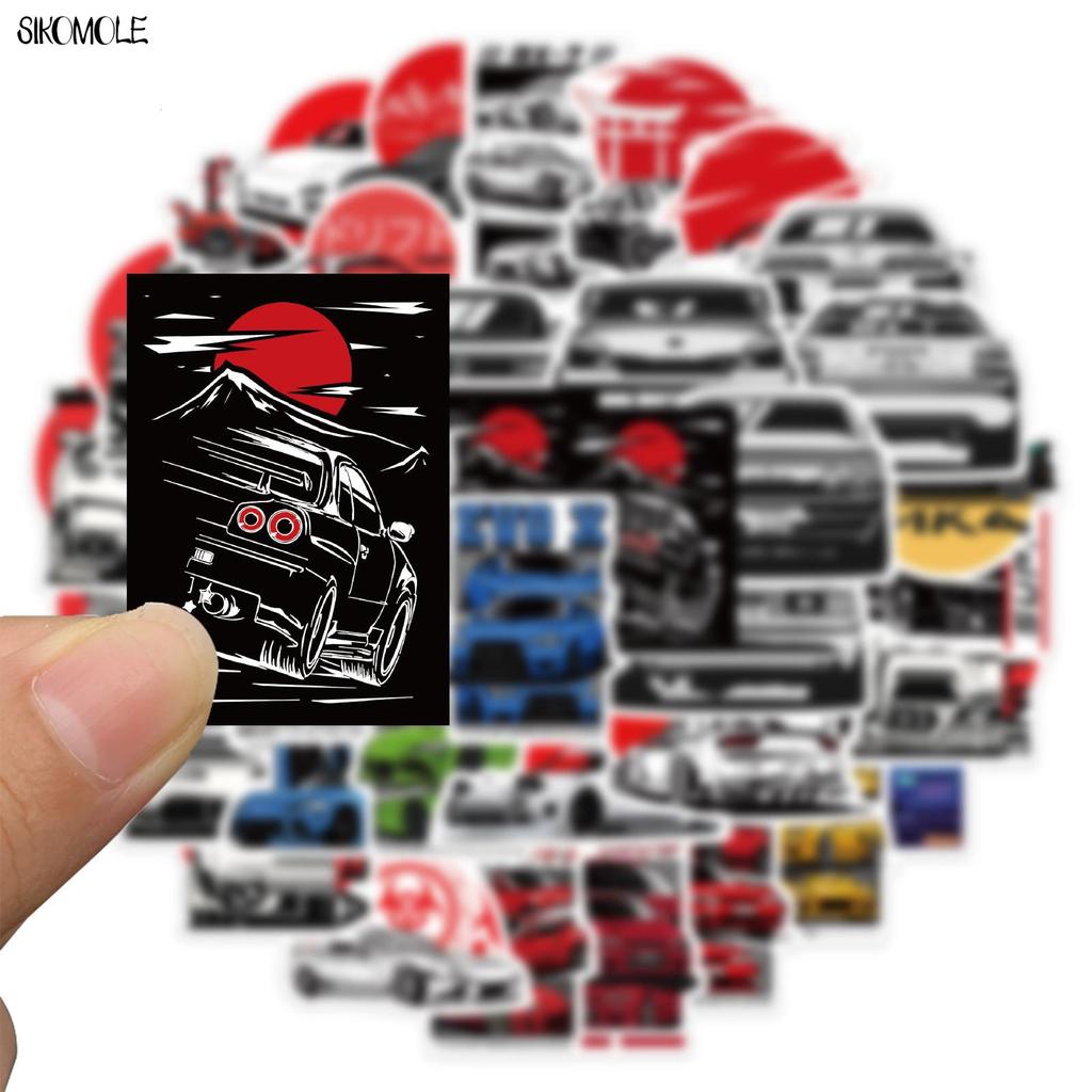 10 30 50PCS JDM Japan Retrofit Racing Car Stickers DIY Toys Luggage Skateboard Diary Laptop Decals Pegatinas Graffiti Sticker F5