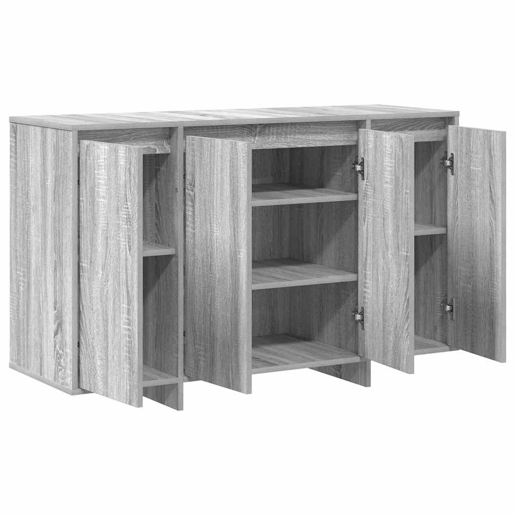 Sideboard Gray Sonoma 120 x 41 x 75 cm Engineered Wood