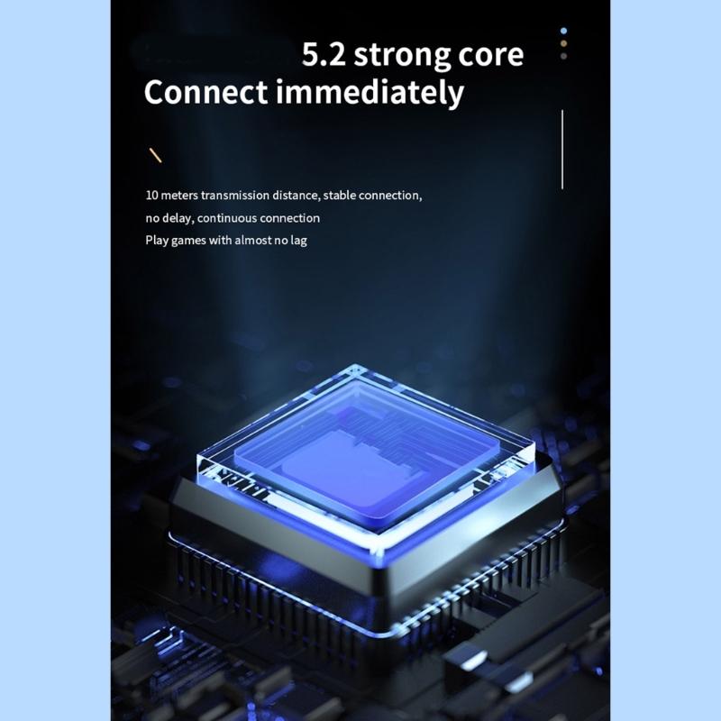 Wireless Earbuds with Earhooks Bluetooth-compatible Single Earphone Business Headphone Over Ear Buds Long Battery Life