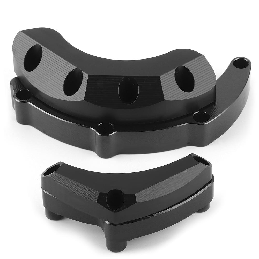 Motorcycle Engine Case Saver Crash Pad Frame Sliders Protector Fit for Yamaha MT‑09 FJ‑09 XSR900Black
