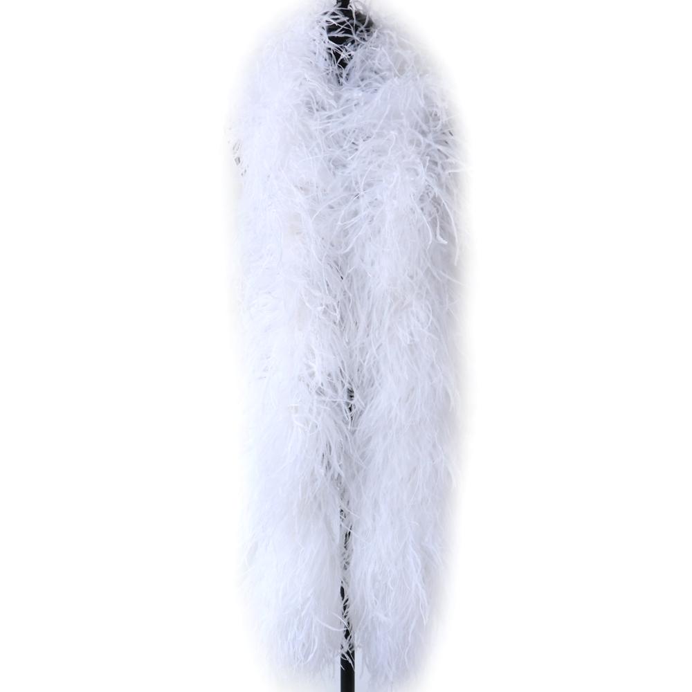 

Розкішне Натуральне Боа з Пір я Страуса Довжина 50 см Пухнаста Оздоба з Пір я Страуса Одяг для Вечірки Рукав Індивідуальний Костюм Плюмаж 5 Ply 0.5Meters