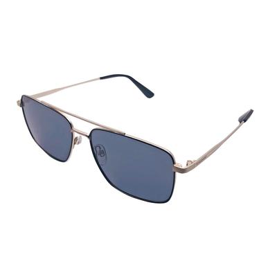 RSINC Unisex Polariserade Solglasögon UV-skydd Fyrkantiga Silver Svart LCS8016A |O B0DKP2L48S