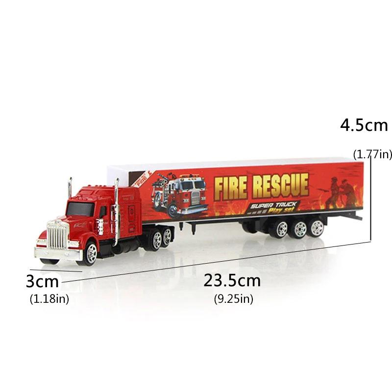 1 Stück Container Öltankwagen Schiebende Legierung LKW Modell Diecast Auto Spielzeug Mehrfarbige Fahrzeuge Spielzeug Pädagogisches Spielzeug für Kinder Geschenk