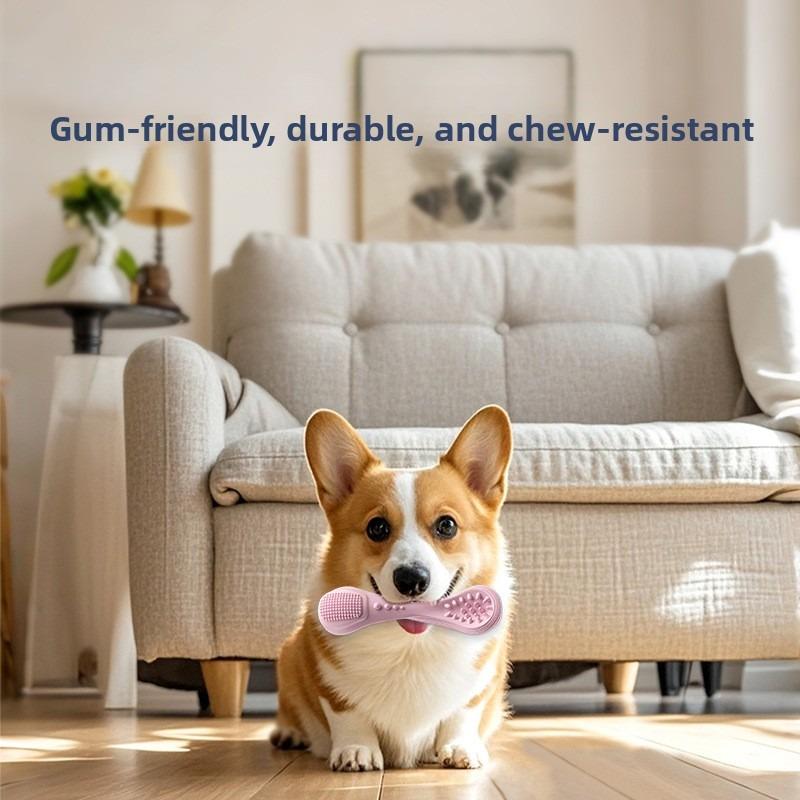 Dog Tooth-cleaning Toy Spoon, Medium-sized Dog Self-entertainment Toy, Natural Rubber Toy That Can't Be Chewed Through