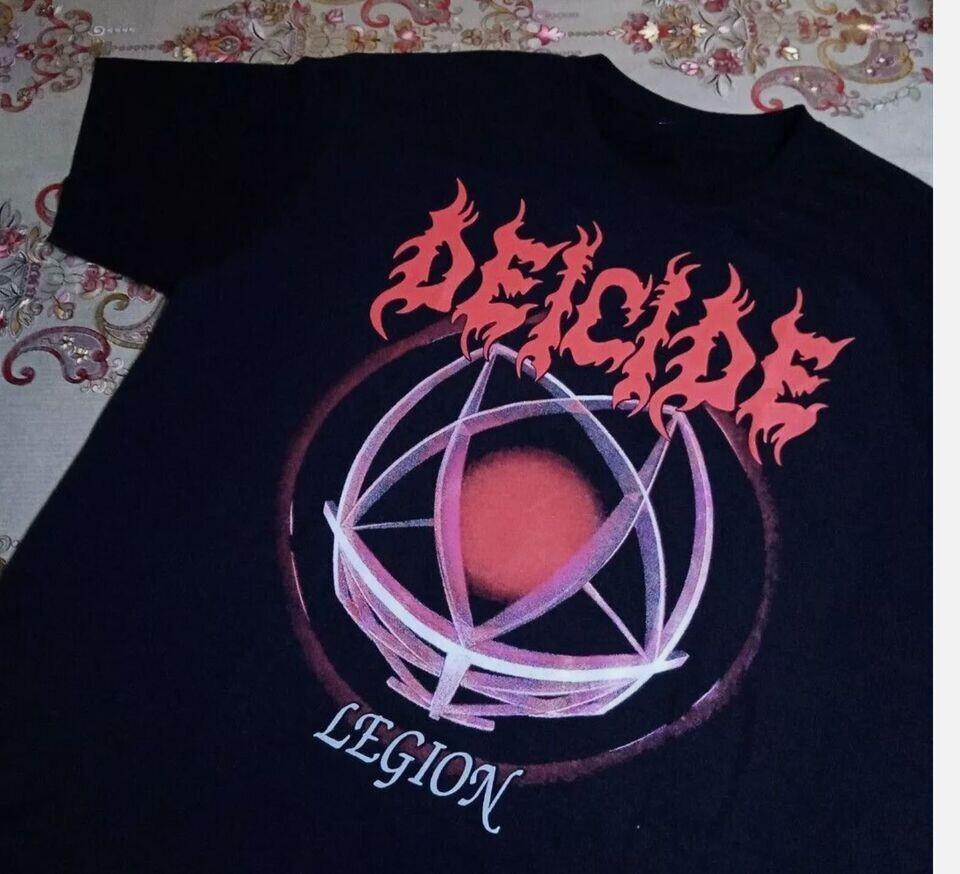 2023 DEICIDE LEGION ALBUM MODERN Unisex Black T-Shirt Unisex T-Shirt L