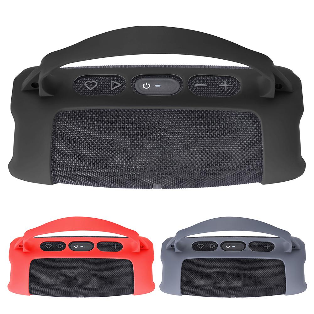 Silicone Cover for JBL Charge 5 Wi-Fi Speaker Waterproof Case Travel Carrying Protective Gel Soft Skin with Shoulder Strap