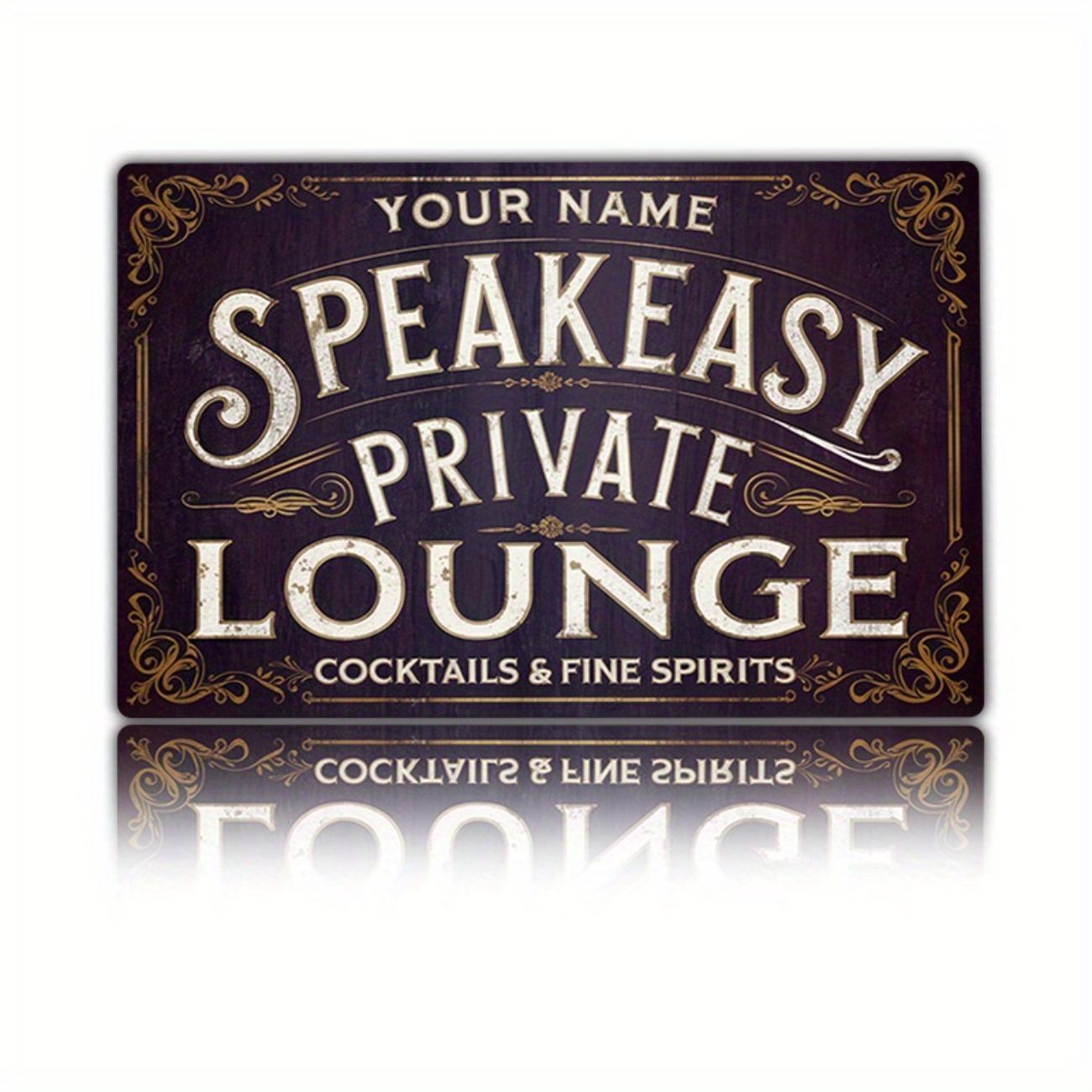 Personalized Retro Bar Metal Sign Tin Plate Wall Art Home Decor белый