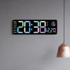Colorful Multi-Functional Living Room Countdown Wall Clock 5529