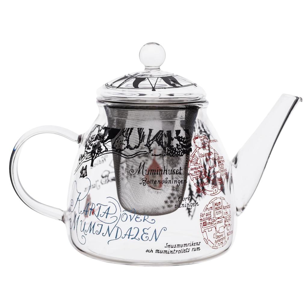 Takasaka International Japan MOOMIN Pot Karuta Clear x Heat-Resistant MM-G14-002 17.5 11.5cm