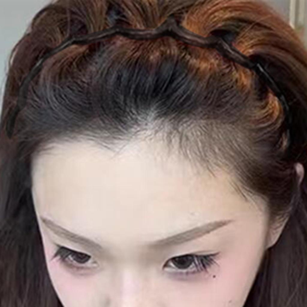 Toothed Comb Hair Hoop Non-Slip High Cranium Head Bands Wavy Teeth Hair Hoop Accessory for Women Daily Use Yoga Spa Parties