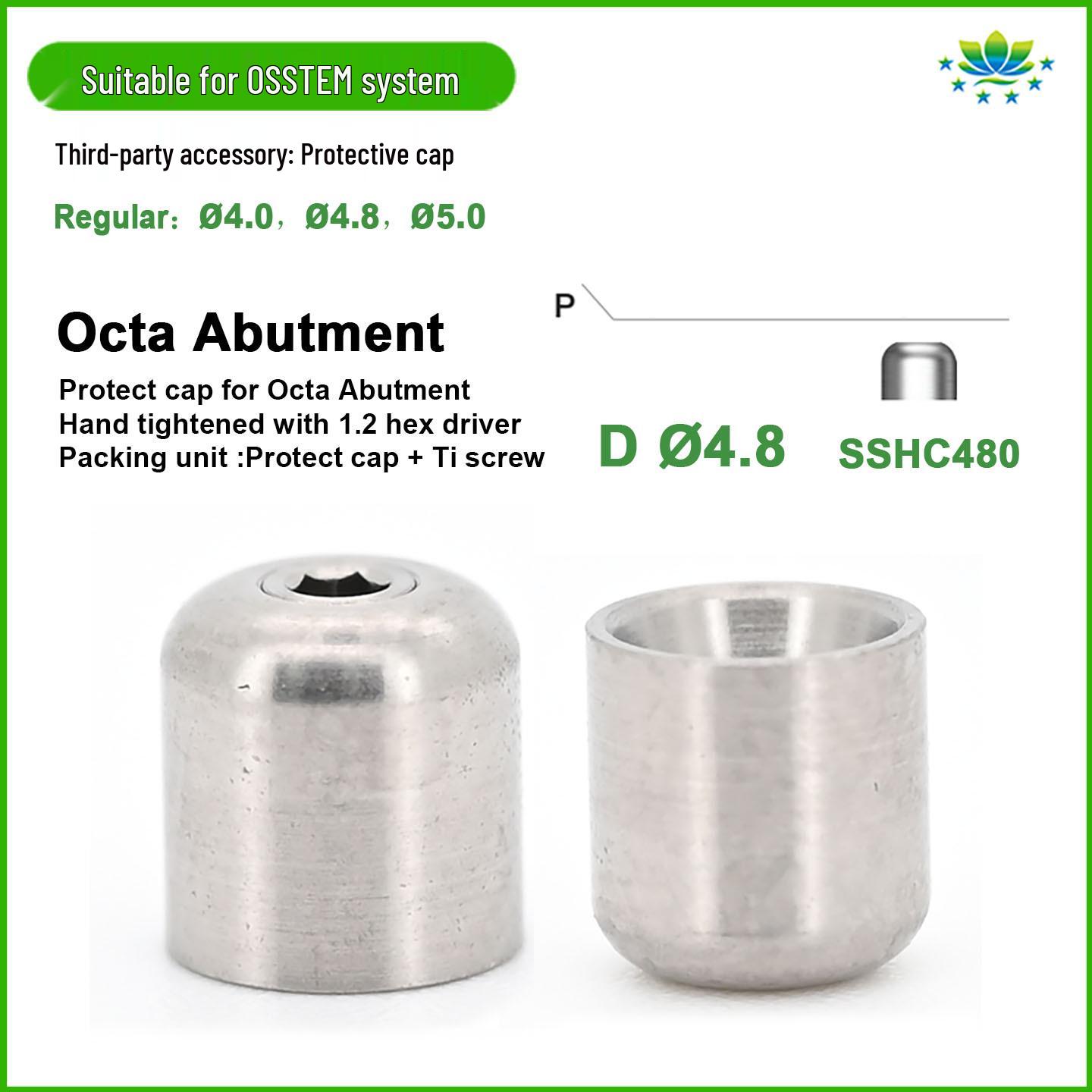 OSSTEM Compatible Protective Cap for Immediate Loading Oral Implant with Titanium Base