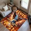 Elvis Presley Fan Quote Area Rug Suitable for Study room Entryway Game Room Playrooms Antislip Carpet Anime Office Decor Birthday/Christmas Gift