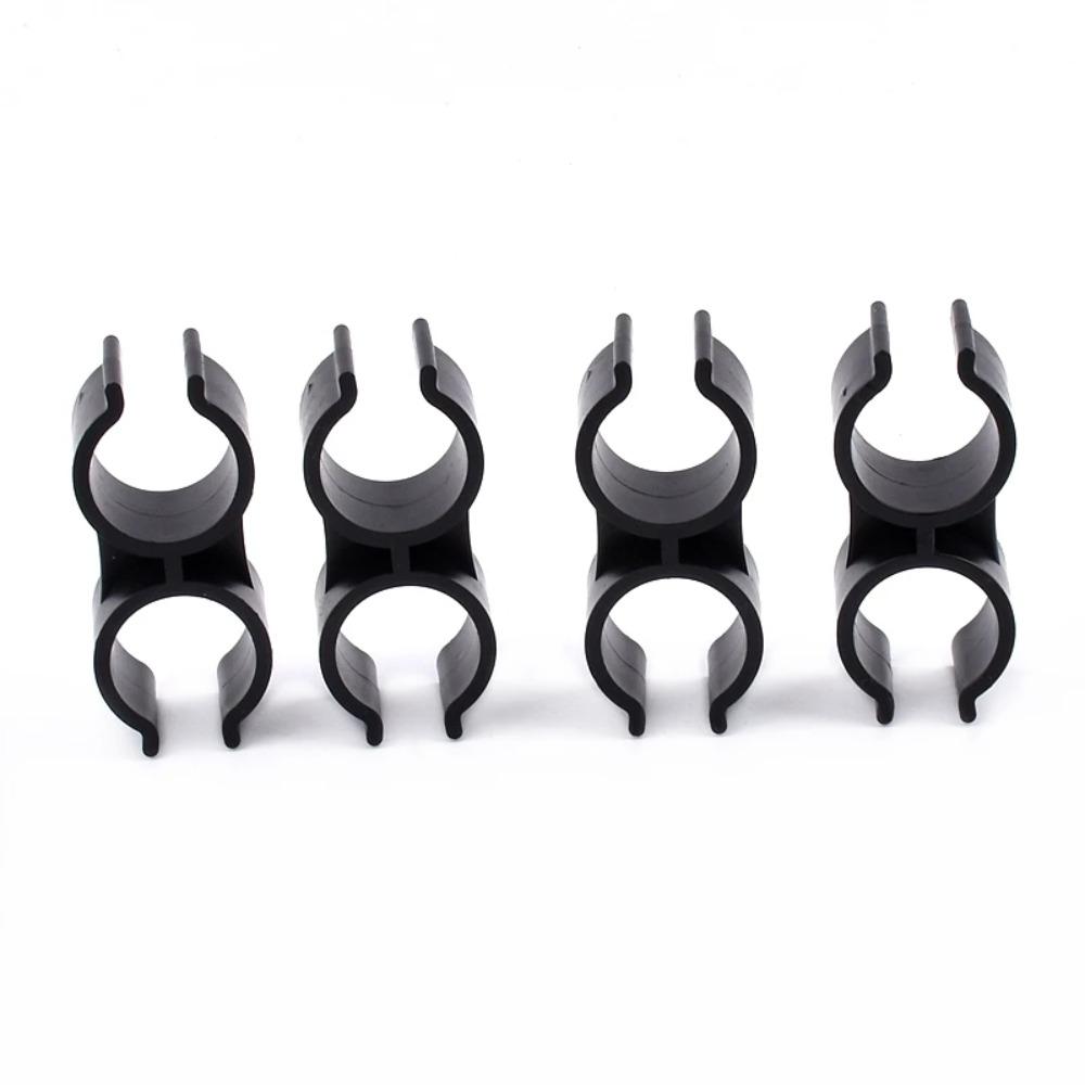 6pcs Universal 20/25mm PVC Pipe Clamp Agricultural Irrigation Garden Tool Pipe Clamp Double U Type Water Pipe Support