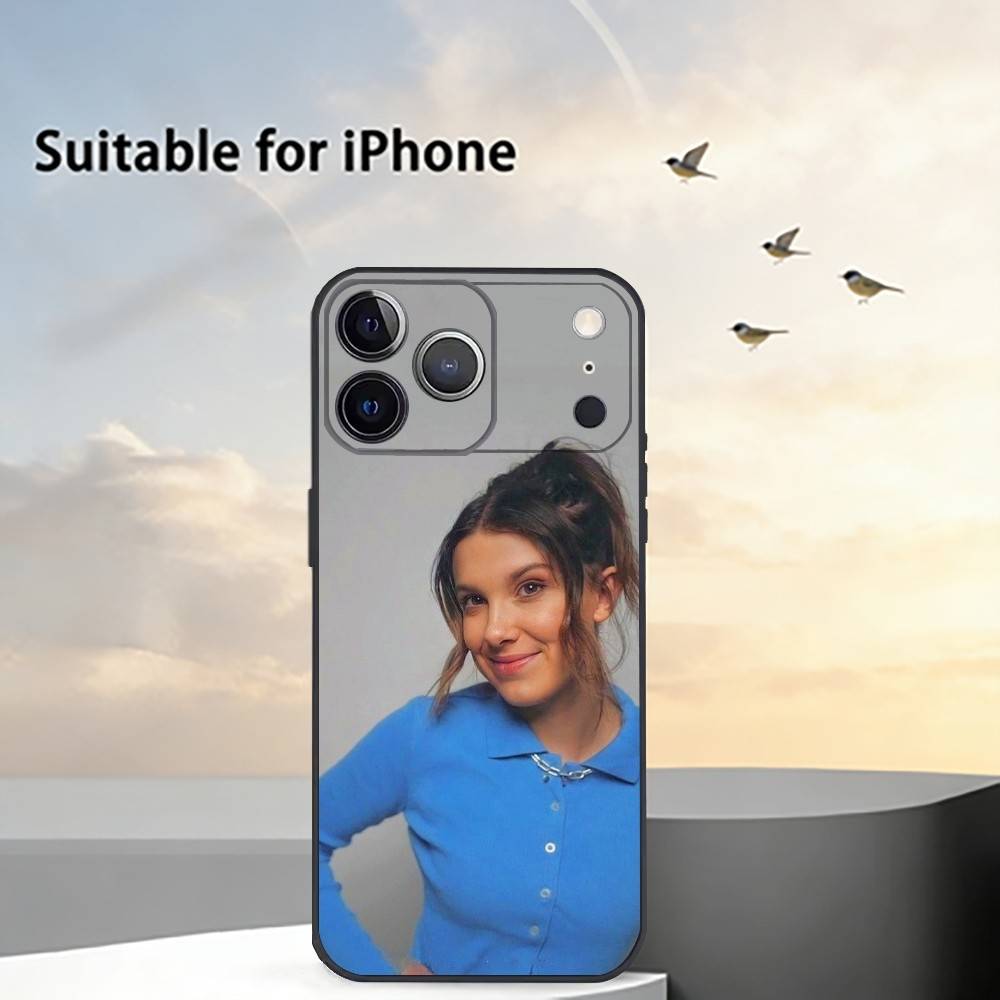 M-Millie Bobby Brown Phone Case Silicone Soft For IPhone 17 16 15 14 13 12 11 X XR Plus Pro Max Plus