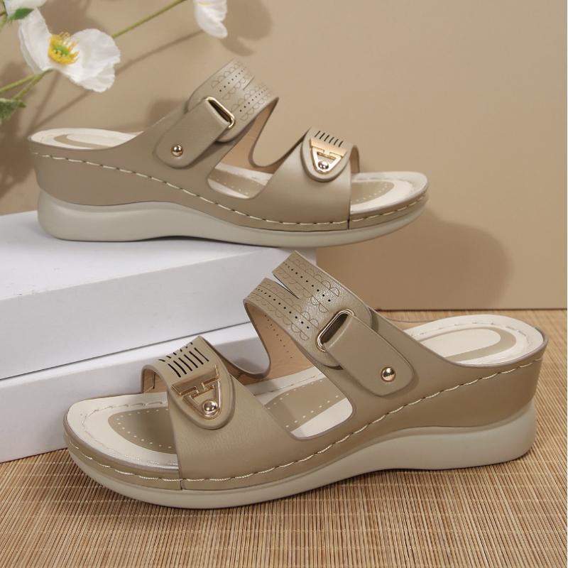 Women's Hollow Out Sandal Flat Sandals Lightweight and Wedge Slippers