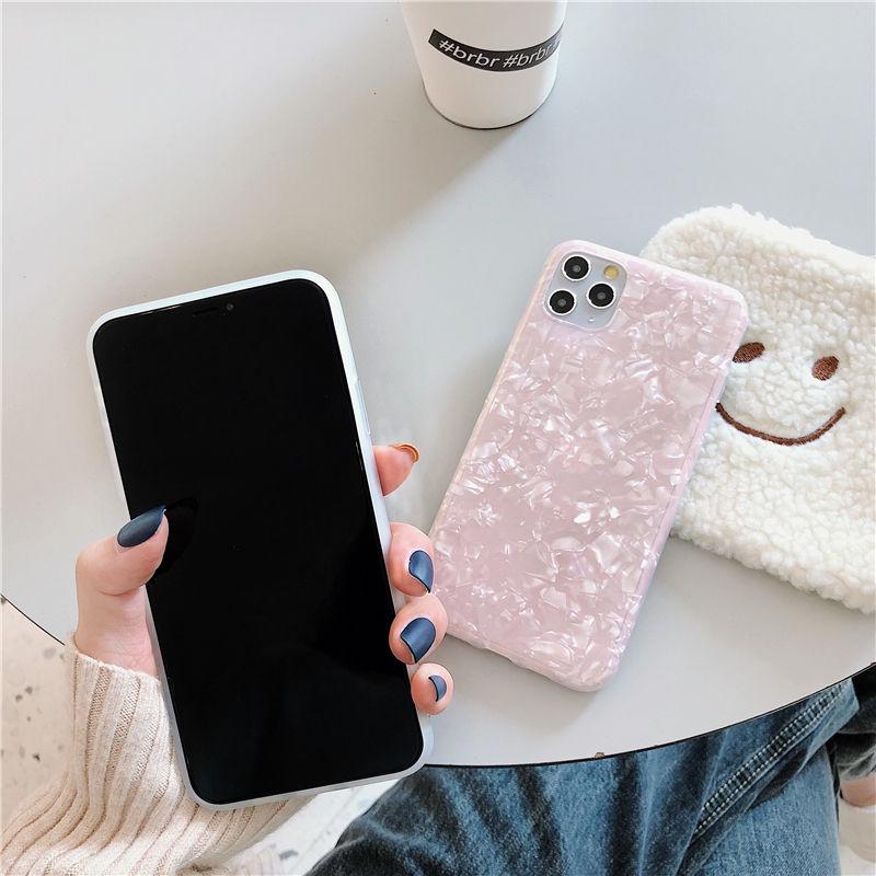 Glitter Dream Shell Pattern Case For Iphone 12 11 13 Pro Max Xr Xs Max X 8 7 Plus Soft Imd Silicone Cover For Iphone 11 12 Pro