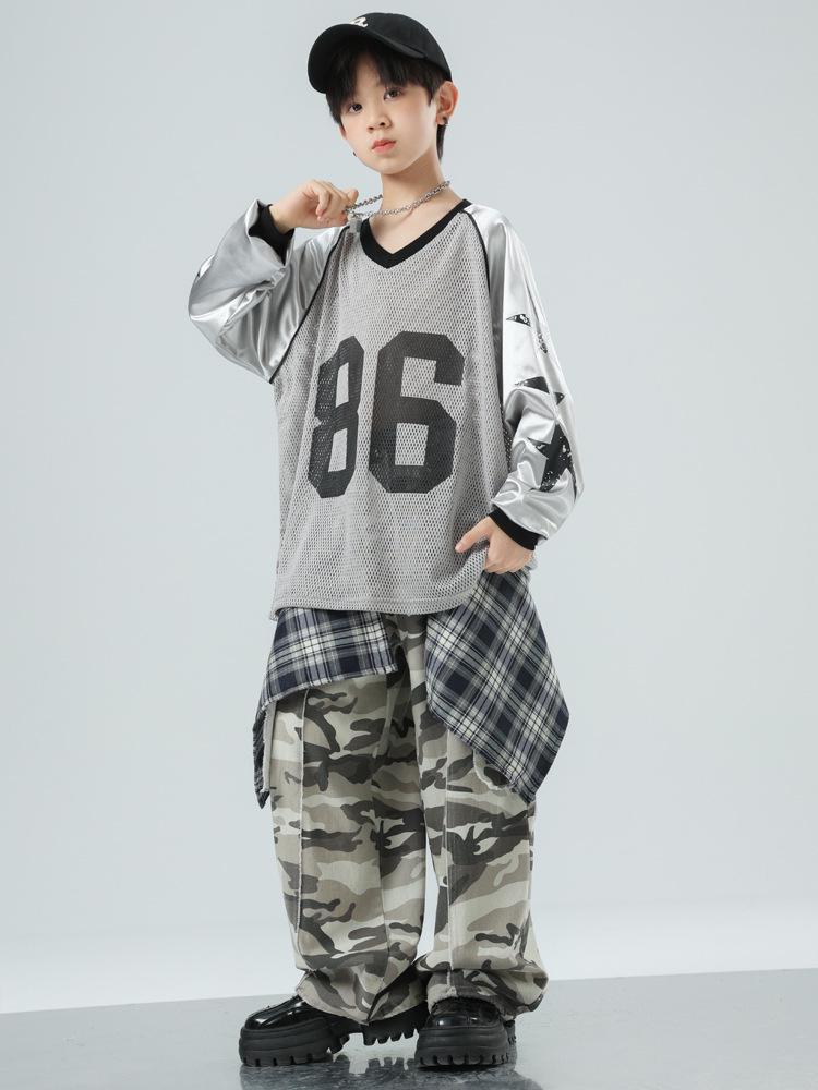 Hip Hopové tanečné oblečenie pre deti - Trendy Streetwear dresy pre chlapcov a dievčatá