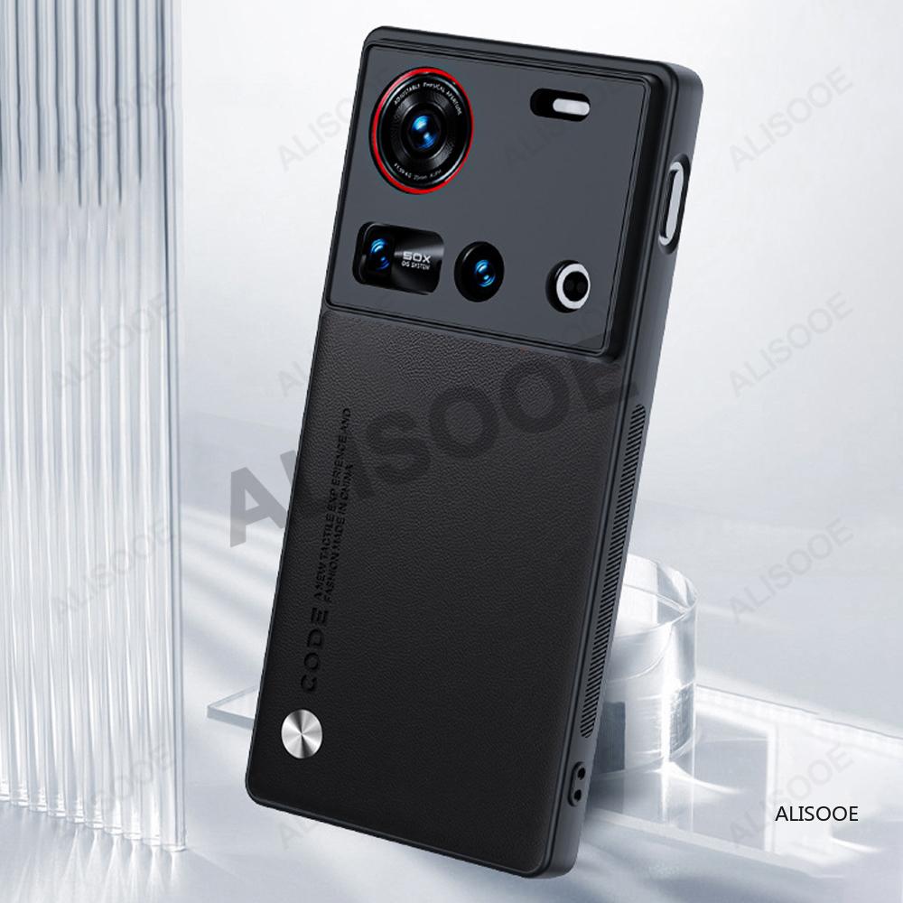 Luxus Hülle für Nubia Z70 Ultra Case Hochwertige PU-Leder Schutzhülle für ZTE Nubia Z70 Ultra 5G Stoßfeste Capa