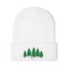 Autumn Winter Wool Beanie: Simple Knit Hat with Big Tree Embroidery for Men & Women - Warm, Outdoor, Casual Style
